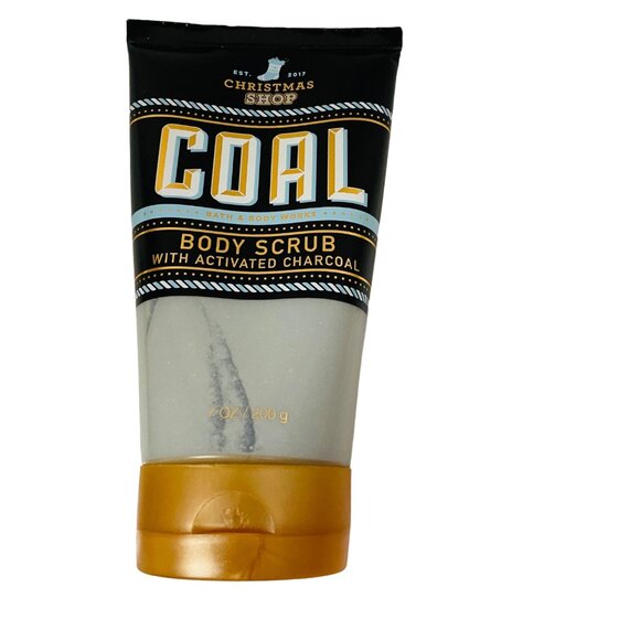 Christmas Shop Coal Body Scrub With Activated Charcoal 7 oz - Picture 1 of 4